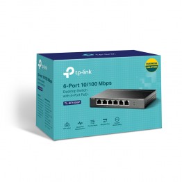 Switch TP-Link TL-SF1006P, 6x 10/100 Mbps